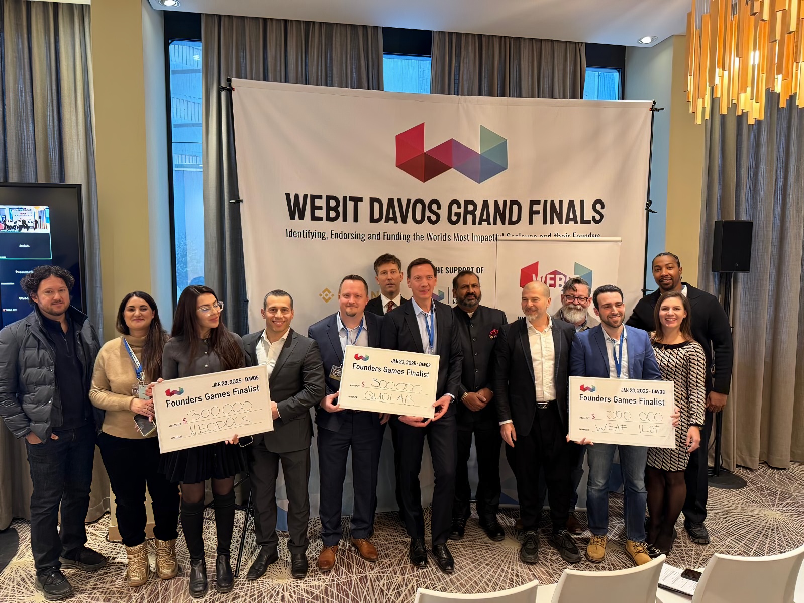 Announcing the winners of the Founders Games 2025 Grand Finale in Davos